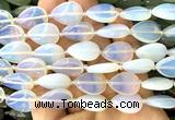 CTR520 15 inches 13*18mm flat teardrop opalite beads wholesale