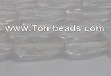 CTR70 15.5 inches 6*16mm faceted teardrop white crystal beads