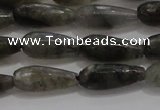 CTR77 15.5 inches 6*16mm faceted teardrop labradorite beads