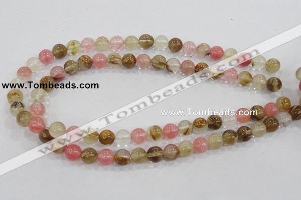 CTS04 15.5 inches 10mm round tigerskin glass beads wholesale