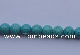 CTU01 15.5 inches 4mm round blue turquoise strand beads Wholesale