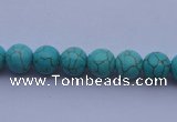 CTU03 15.5 inches 8mm round blue turquoise strand beads Wholesale