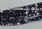 CTU1080 15.5 inches 4mm round synthetic turquoise beads wholesale