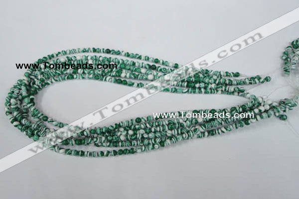 CTU1125 15.5 inches 4mm round synthetic turquoise beads wholesale