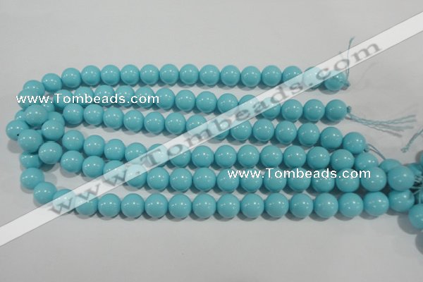 CTU1215 15.5 inches 14mm round synthetic turquoise beads