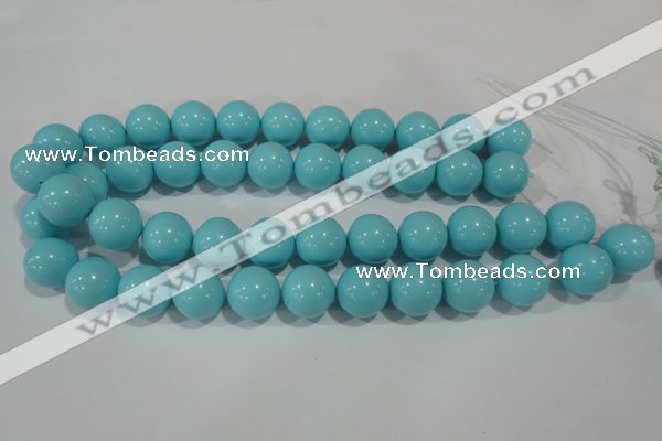 CTU1217 15.5 inches 18mm round synthetic turquoise beads