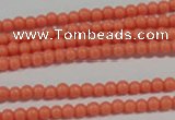 CTU1309 15.5 inches 2mm round synthetic turquoise beads