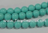 CTU1383 15.5 inches 8mm round synthetic turquoise beads