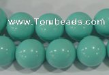 CTU1387 15.5 inches 16mm round synthetic turquoise beads