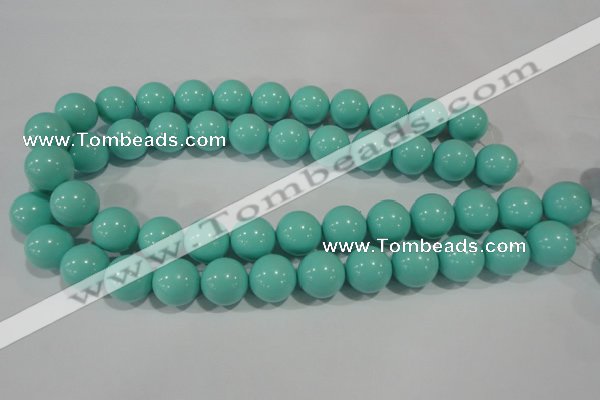 CTU1387 15.5 inches 16mm round synthetic turquoise beads