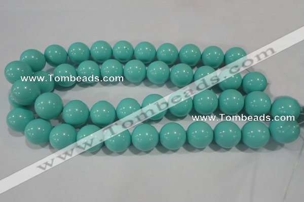 CTU1388 15.5 inches 18mm round synthetic turquoise beads