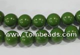 CTU1394 15.5 inches 10mm round synthetic turquoise beads