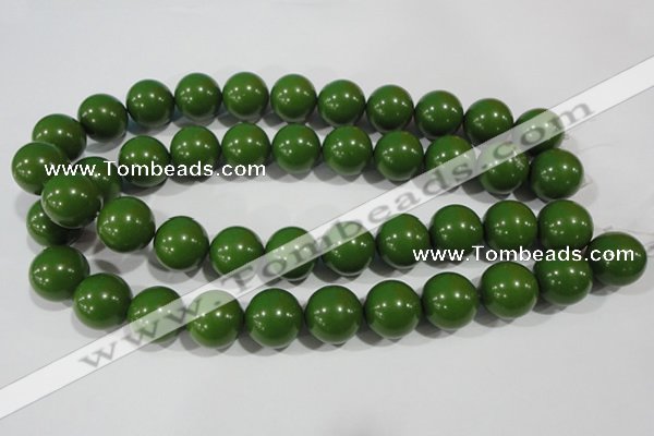 CTU1398 15.5 inches 18mm round synthetic turquoise beads