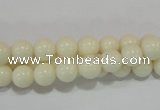 CTU1432 15.5 inches 6mm round synthetic turquoise beads