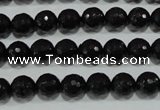 CTU1483 15.5 inches 8mm faceted round synthetic turquoise beads