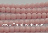 CTU1501 15.5 inches 4mm round synthetic turquoise beads