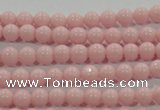 CTU1501 15.5 inches 4mm round synthetic turquoise beads