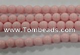 CTU1502 15.5 inches 6mm round synthetic turquoise beads