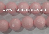 CTU1518 15.5 inches 18mm faceted round synthetic turquoise beads