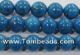 CTU1625 15.5 inches 14mm round synthetic turquoise beads