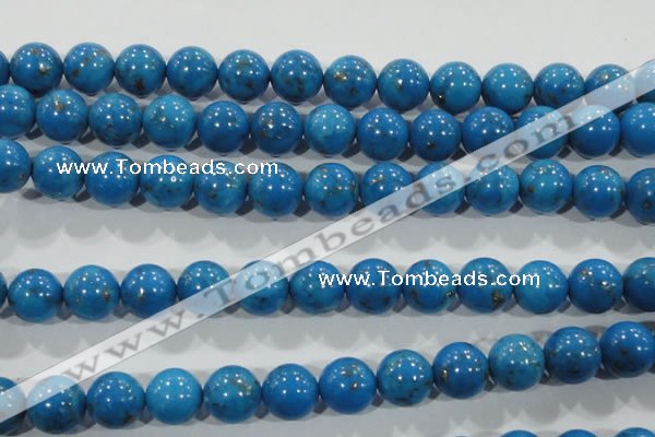 CTU1625 15.5 inches 14mm round synthetic turquoise beads