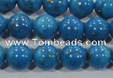 CTU1626 15.5 inches 16mm round synthetic turquoise beads