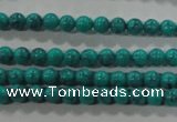 CTU1671 15.5 inches 4mm round synthetic turquoise beads