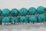 CTU1674 15.5 inches 10mm round synthetic turquoise beads