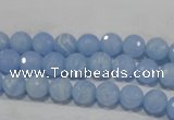 CTU1742 15.5 inches 6mm faceted round synthetic turquoise beads