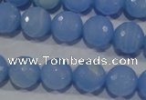 CTU1745 15.5 inches 12mm faceted round synthetic turquoise beads