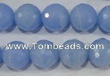 CTU1746 15.5 inches 14mm faceted round synthetic turquoise beads