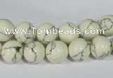 CTU1793 15.5 inches 8mm round synthetic turquoise beads