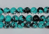 CTU1803 15.5 inches 8mm round synthetic turquoise beads