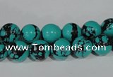 CTU1804 15.5 inches 10mm round synthetic turquoise beads