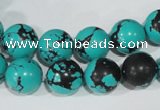 CTU1805 15.5 inches 12mm round synthetic turquoise beads