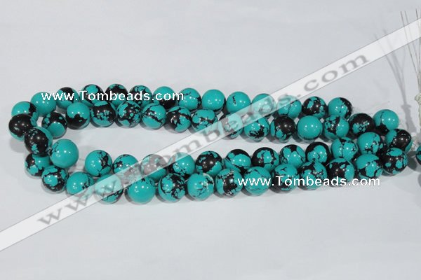 CTU1806 15.5 inches 14mm round synthetic turquoise beads