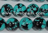 CTU1807 15.5 inches 16mm round synthetic turquoise beads