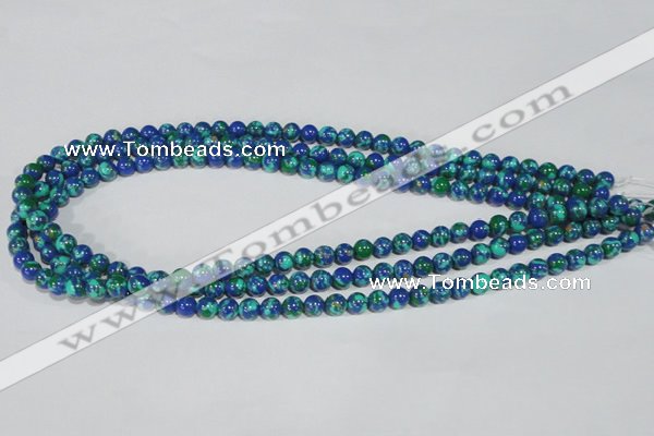 CTU1812 15.5 inches 6mm round synthetic turquoise beads