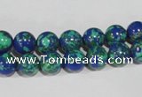 CTU1813 15.5 inches 8mm round synthetic turquoise beads