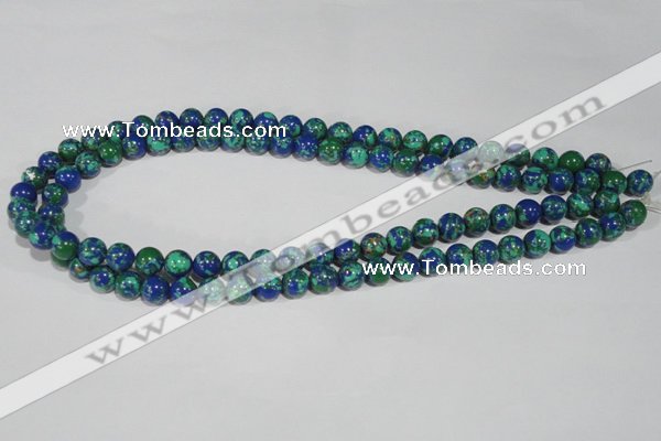 CTU1813 15.5 inches 8mm round synthetic turquoise beads