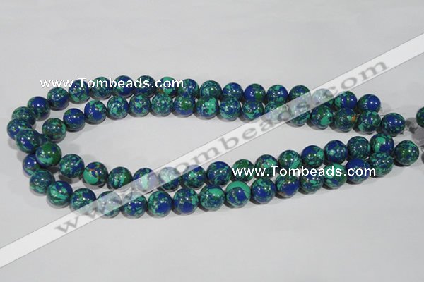 CTU1814 15.5 inches 10mm round synthetic turquoise beads