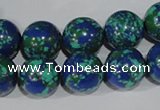 CTU1816 15.5 inches 14mm round synthetic turquoise beads