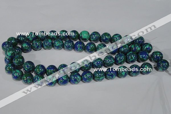 CTU1816 15.5 inches 14mm round synthetic turquoise beads