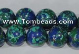 CTU1817 15.5 inches 16mm round synthetic turquoise beads