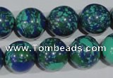CTU1819 15.5 inches 20mm round synthetic turquoise beads