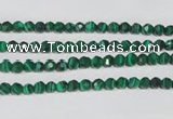 CTU1821 15.5 inches 4mm faceted round synthetic turquoise beads