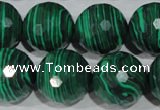 CTU1829 15.5 inches 20mm faceted round synthetic turquoise beads