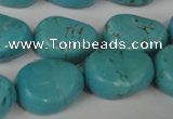 CTU1910 15.5 inches 18*22mm freefrom imitation turquoise beads