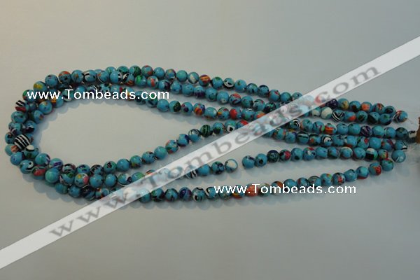 CTU2001 15.5 inches 6mm round synthetic turquoise beads