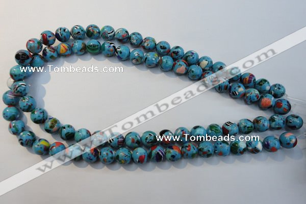 CTU2003 15.5 inches 10mm round synthetic turquoise beads